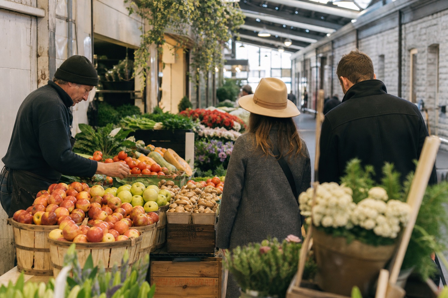 Market visit in Montréal